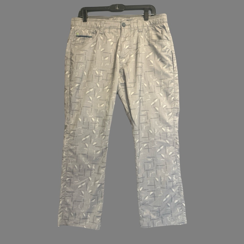 William Murray Golf Performance Pants‎ Mens 32x27.5 Straight Fit All Over Print